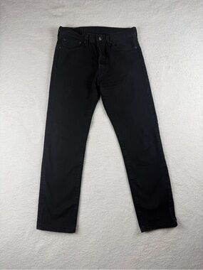 Levi's 501 Jeans Mens 31x30 Black Original Fit Straight Leg Button Fly Denim